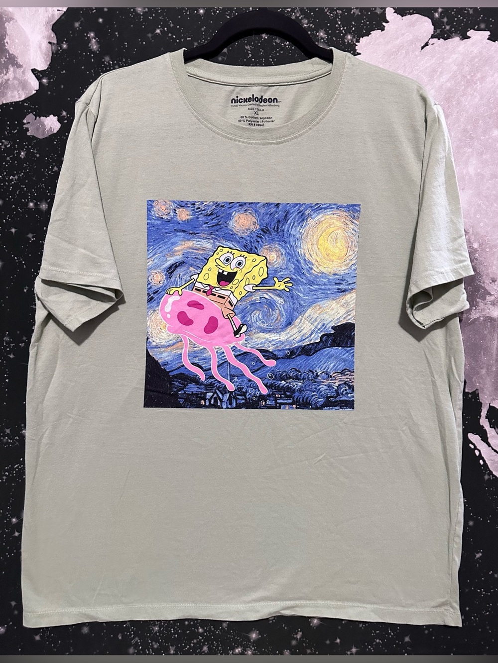 SpongeBob SquarePants Starry Night Shirt